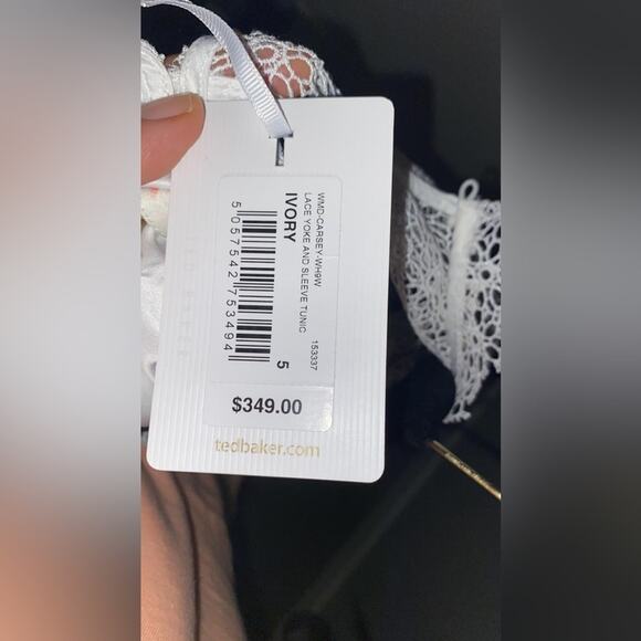 Ted Baker CARSEY Ivory Tunic Dress - Picture 10 of 16